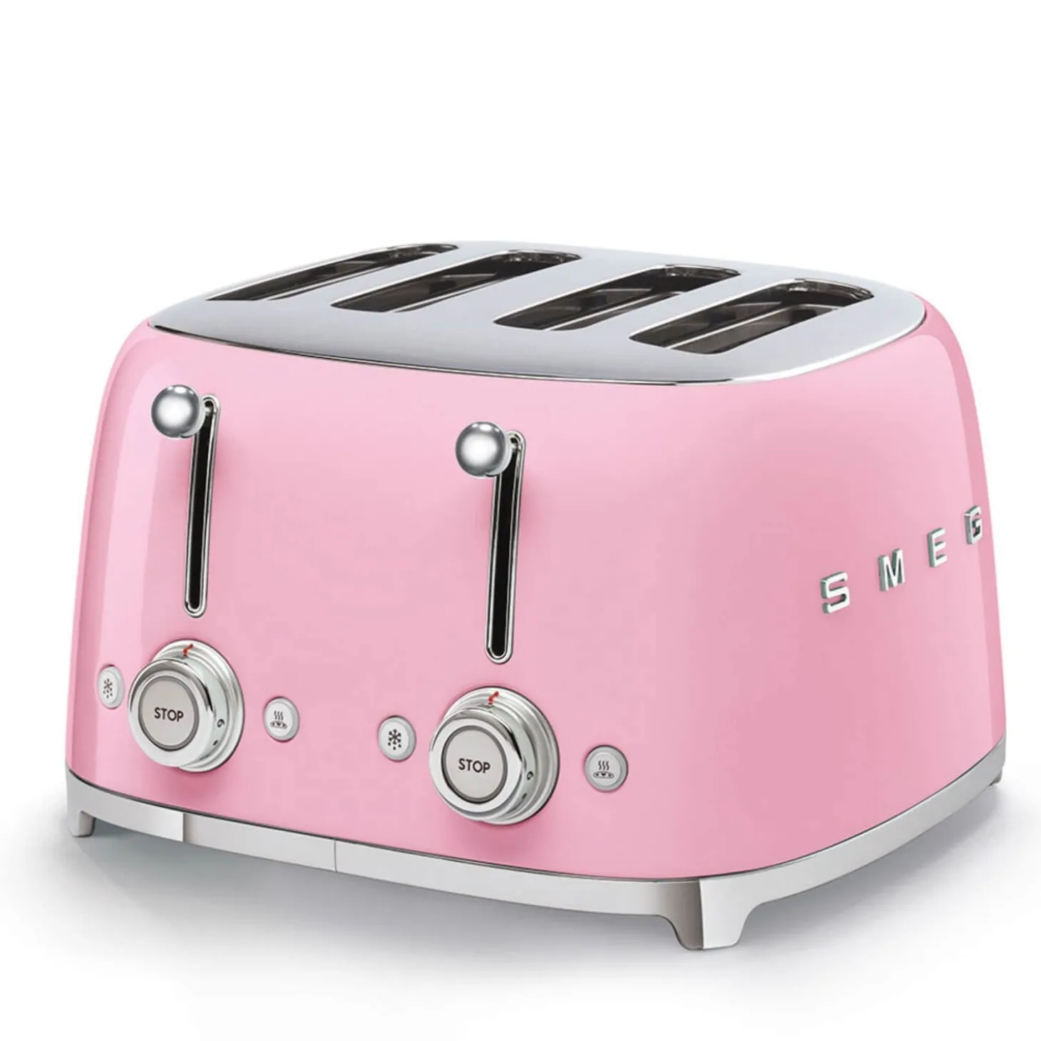 Smeg 50's Style Retro TSF03 4 Slice Toaster - Pink