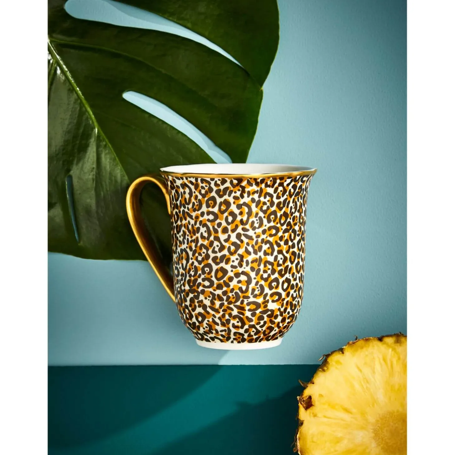 Spode Creatures of Curiosity Mug - Leopard Print