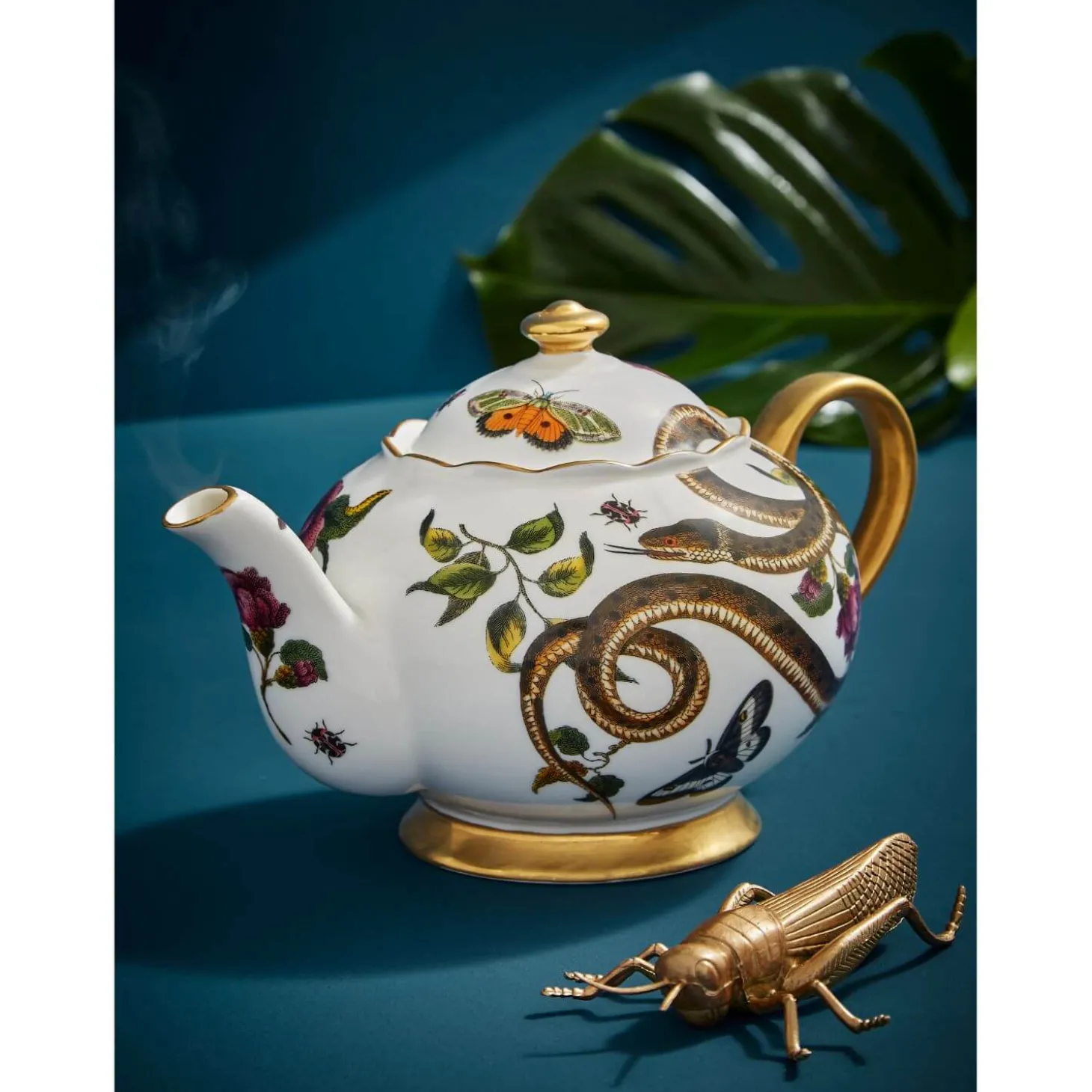 Spode Creatures of Curiosity 4 Cup Teapot - Snake