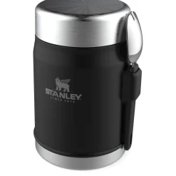 Stanley Legendary Classic 400ml Food Jar + Spork Set - Black Pebble
