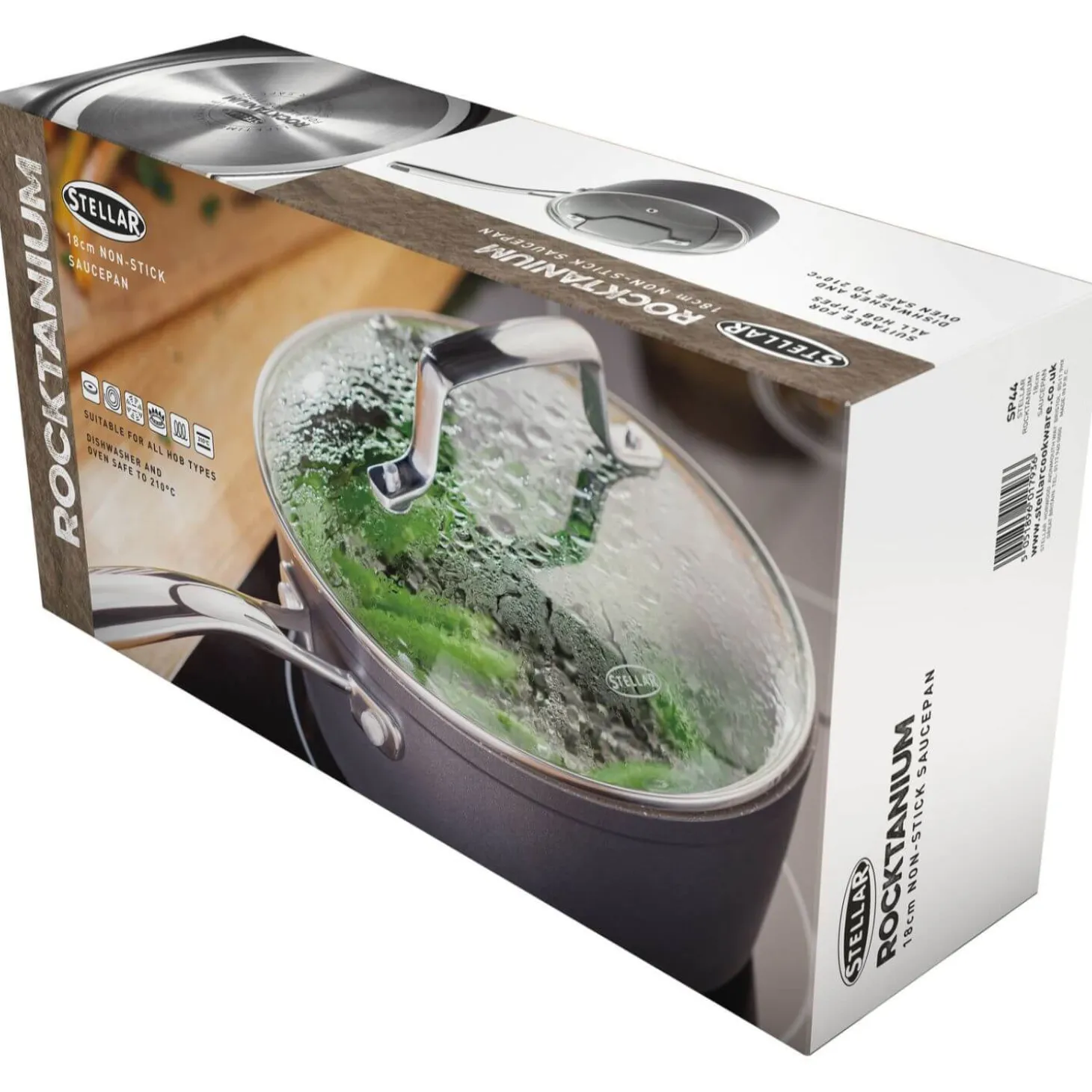 Stellar Rocktanium Non-Stick Saucepan - 18cm