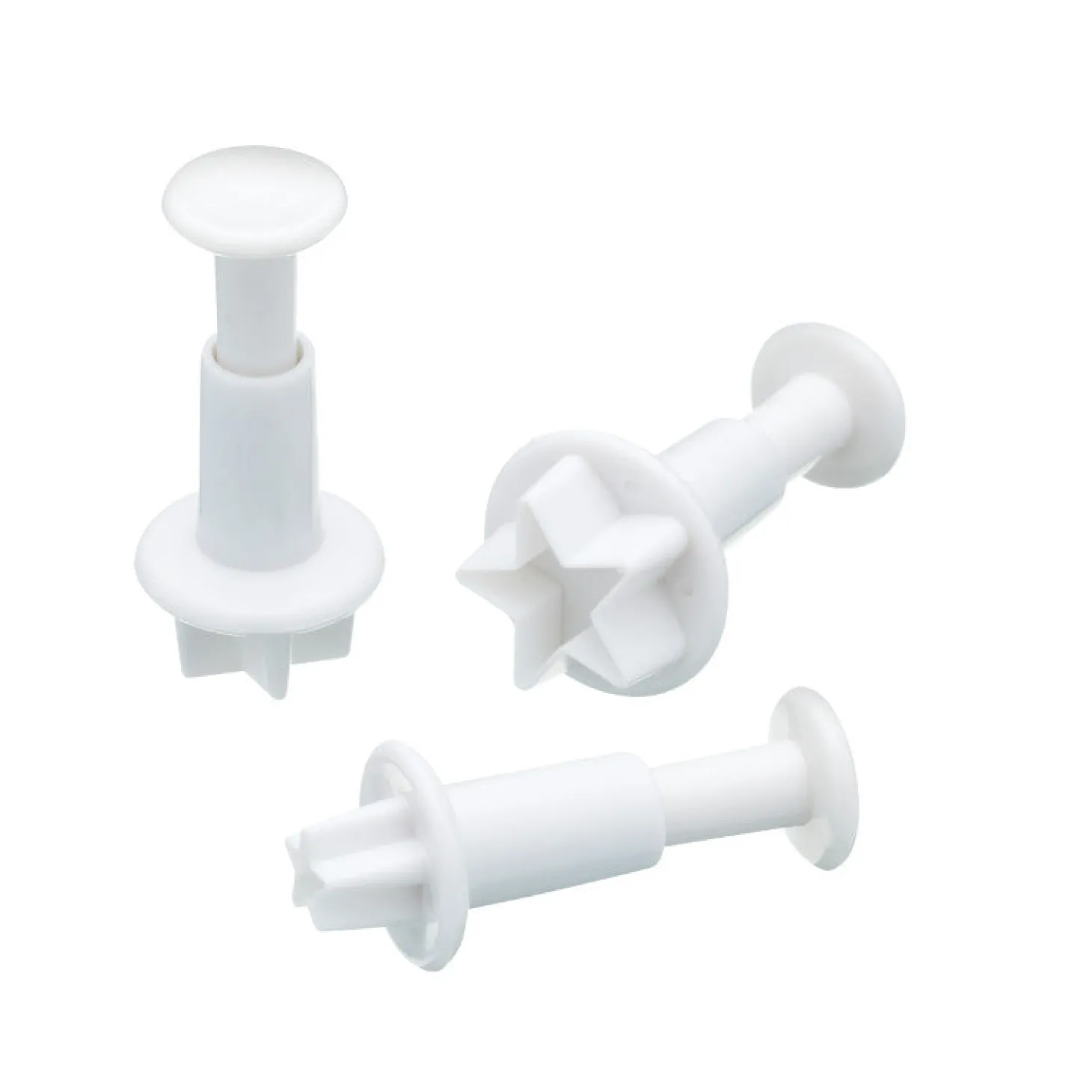 Sweetly Does It 3 Piece Fondant Plunger Cutter Set - Star
