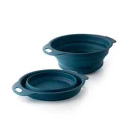 Taylor's Eye Witness 20cm Collapsible Colander - Chatsworth Blue