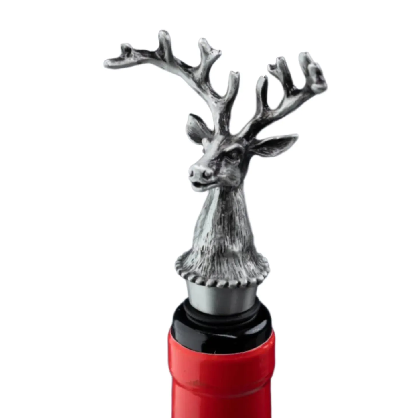 Taylor's Eye Witness Taproom Classic Stag Wine Bottle Stopper - Pewter
