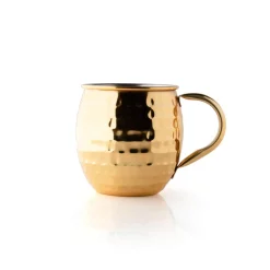 Taylor's Eye Witness Taproom Stainless Steel 450ml Moscow Mule Mug - Hammered Gold