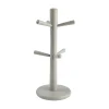 T&G Woodware Hevea 6 Peg Mug Tree - Grey