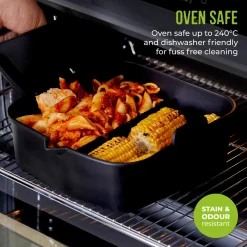 Tower Air Fryer Square Solid Tray with Divider