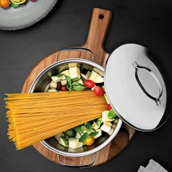 Tramontina Teak 30cm Round Handled Chopping Board