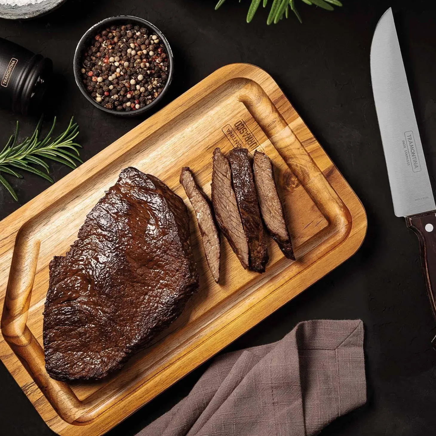 Tramontina Teak 33cm x 20cm Chopping Board