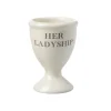 Tuftop Majestic Coronation 2-Piece Stoneware Cream Egg Cup Set