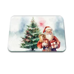 Tuftop Medium Glass Worktop Saver - Winter Wonderland Santa
