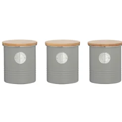 Typhoon Living 3 Piece Canister Set - Grey