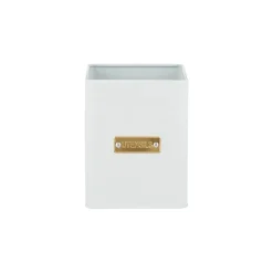 Typhoon Square Utensil Pot - Otto White