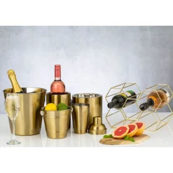 Viners Barware Double Walled Wine Cooler - Gold