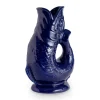 Wade Fish Earthenware 0.6 Litre Gluggle Jug - Cobalt