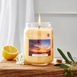 Wax Lyrical Colony Large Scented Candle Jar  - Golden Hour
