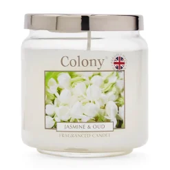 Wax Lyrical Colony Medium Scented Candle Jar - Jasmine & Oud