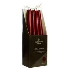 Wax Lyrical Unfragranced 25cm Tapered Dinner Candle - Mulberry