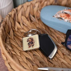 Wrendale Designs by Hannah Dale Key Ring - Little One - Dachshund