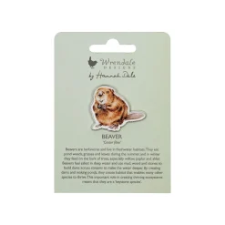 Wrendale Designs by Hannah Dale Pin Badge - The Aborist - Beaver