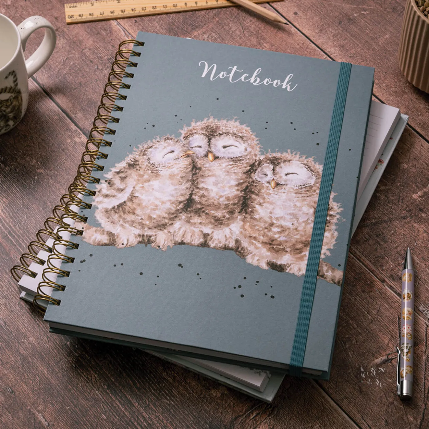 Wrendale Designs by Hannah Dale A4 Notebook - Owlets