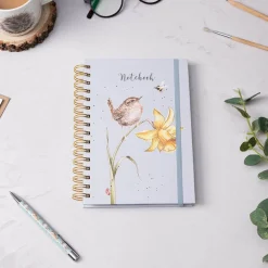 Wrendale Designs by Hannah Dale A5 Notebook - The Birds & The Bees - Wren