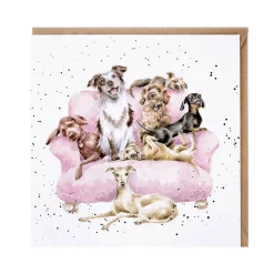 Wrendale Designs by Hannah Dale Card - Movie Night