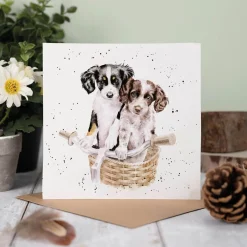 Wrendale Designs by Hannah Dale Card - Paws & Pedals - Dog