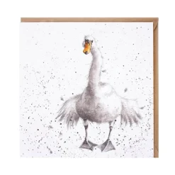 Wrendale Designs by Hannah Dale Card - Swan Fine Day