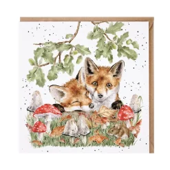 Wrendale Designs by Hannah Dale Card - Under The Oak Tree - Fox