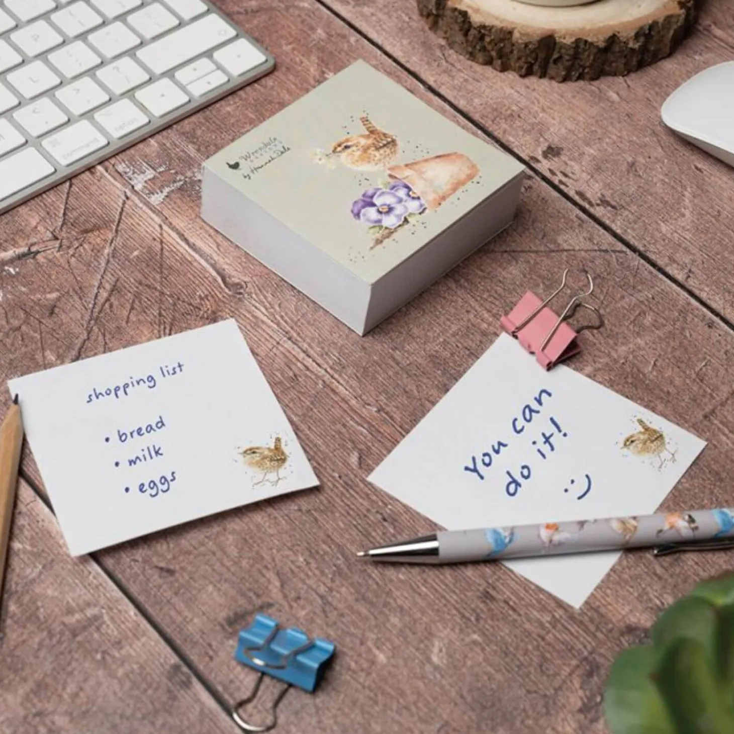 Wrendale Designs by Hannah Dale Sticky Notes - Pottering About - Wren