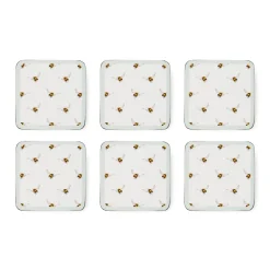 Wrendale Designs by Hannah Dale 6 Piece Coaster Set - Flight of the Bumblee