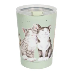 Wrendale Designs by Hannah Dale 320ml Thermal Travel Cup - Feline Friends