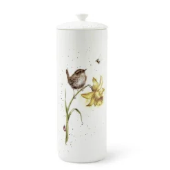 Wrendale Designs by Hannah Dale Bone China Tall Storage Jar - The Birds & The Bees