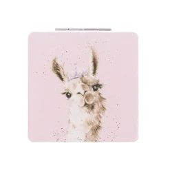 Wrendale Designs by Hannah Dale Compact Mirror - Llama Queen