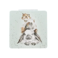 Wrendale Designs by Hannah Dale Compact Mirror - Piggy in the Middle