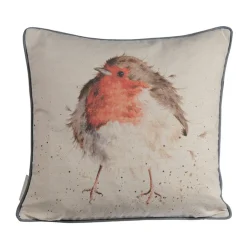 Wrendale Designs by Hannah Dale Cushion - Jolly Robin