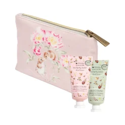 Wrendale Designs By Hannah Dale Mini Hand Creams With Gift Pouch - Hedgerow - Hare & Mouse