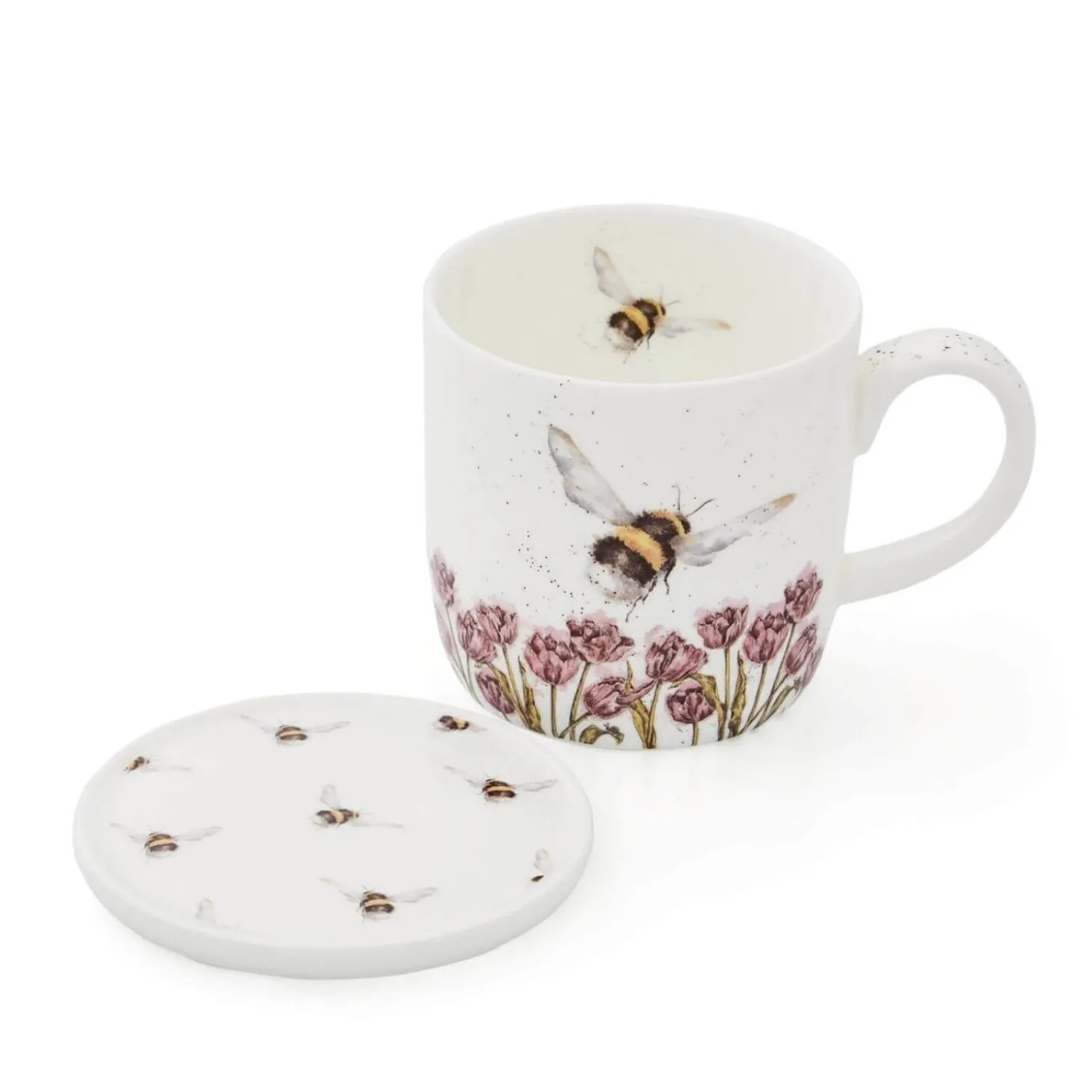 Wrendale Designs Mug & Coaster Set - Bumble Bee