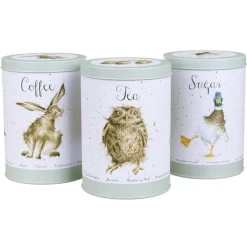 Wrendale Designs 3 Piece Tin Canister Set