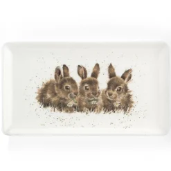 Wrendale Designs Rectangular Serving Tray - Rabbits