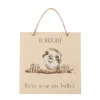 Wrendale Designs Wooden Plaque - Be Yourself - There Is No One Better