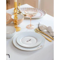 Yvonne Ellen 4-Piece Fine China Side Plates - Slogan