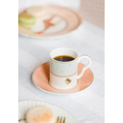 Yvonne Ellen 2-Piece Fine China Espresso Cup & Saucer - Slogan