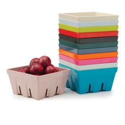 Zeal 19cm Melamine Berry Box & Colander - Provence Blue
