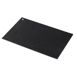 Zeal Jumbo Rectangular Silicone Trivet Mat - Black