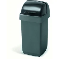 Addis 10 Litre Roll Top Kitchen Bin - Metallic
