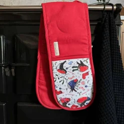 Alex Clark Christmas Cotton Double Oven Gloves - Festive Robins