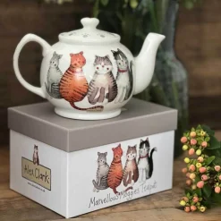 Alex Clark 2-3 Cup Teapot - Marvellous Moggies