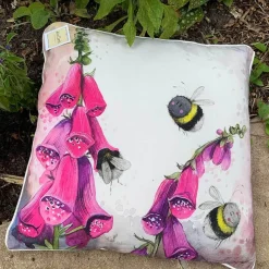 Alex Clark Cushion - Bee & Foxglove